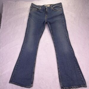 Vintage Levis 519 Flare Womens 13M (34x31) Flare Boot Stretch Denim Jeans‎ Y2K